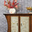 Vibrant Painted Wooden Storage Accent Cabinet