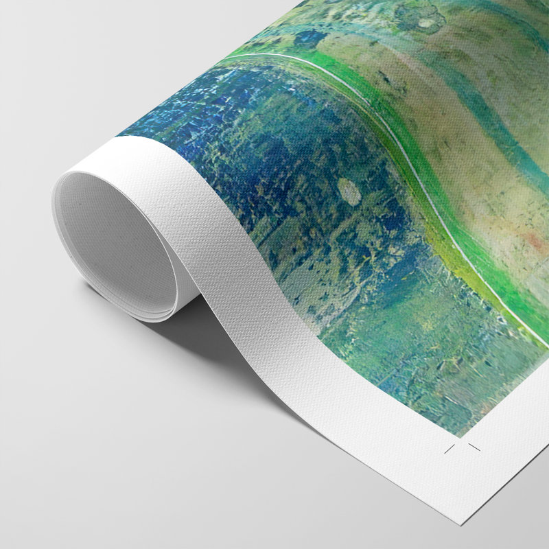 GeometricInCoolVII -Canvas Print Only - NOT FRAMED, 18" H x 12" W