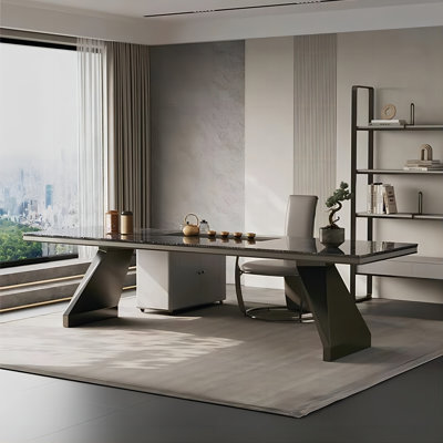 Bureau rectangulaire haut de gamme, moderne et minimaliste