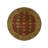 10'x10' Red Hand Knotted Karajeh Design Pure Wool Round Rug 9D3D4A8C7D9B4EB9B8528DA3B611A22B