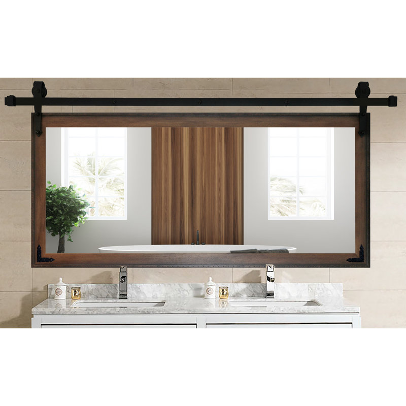 Lynd Solid Wood Flat Mirror, 30.5" H x 60" W