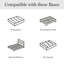 Matelas hybride à ressorts ensachés Martha Stewart-98630539