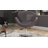 Raspberry Modern Vegan Leather Upholstered Metal Swivel Balloon Chair in Pebble Gray-1281686546