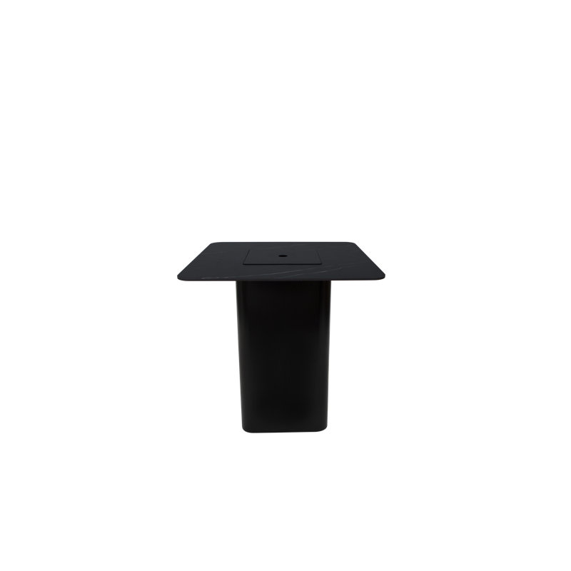 Square Concrete Propane Smokeless Fire Pit Table