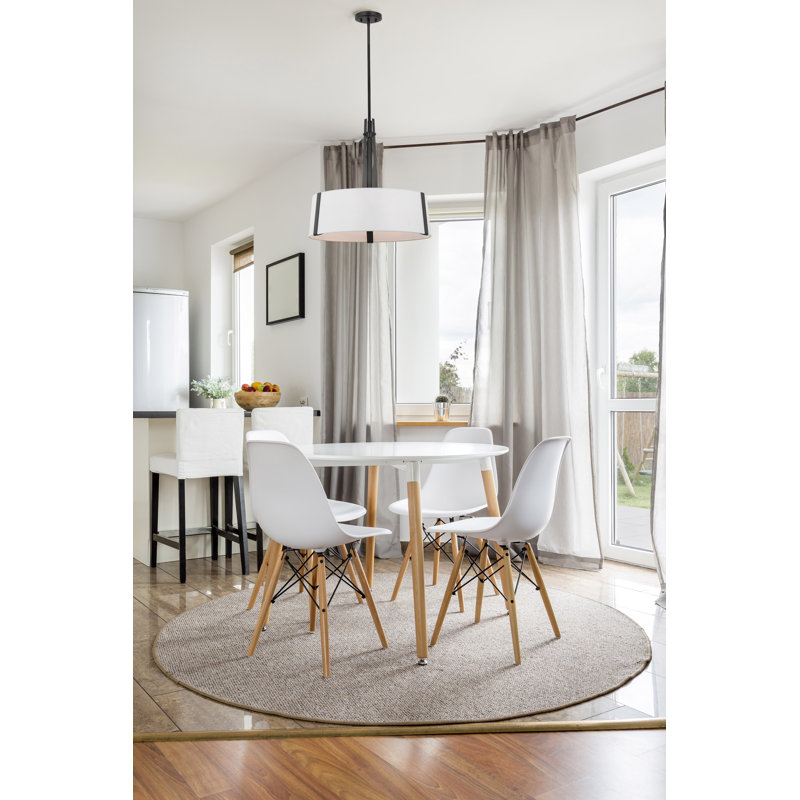 Luminaire suspendu cylindrique à 3 lumières