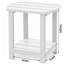 Table d'appoint extérieure Adirondack, tablette de rangement à 2 niveaux