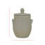 Pot en terre cuite gris patiné avec couvercle Foreside Home & Garden