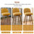 26" Swivel Upholstered Counter Stool With Solid Wood Frame-1355596000