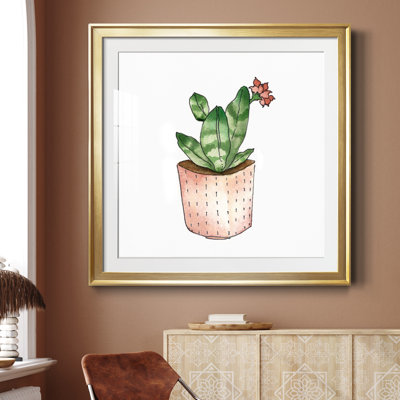 Boho Greenery IV - peinture encadrée
