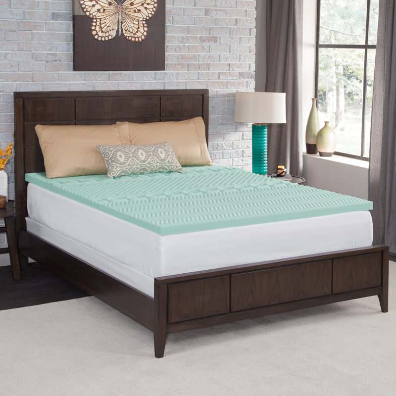 Liftig 2'' Memory Foam Mattress Topper, Twin