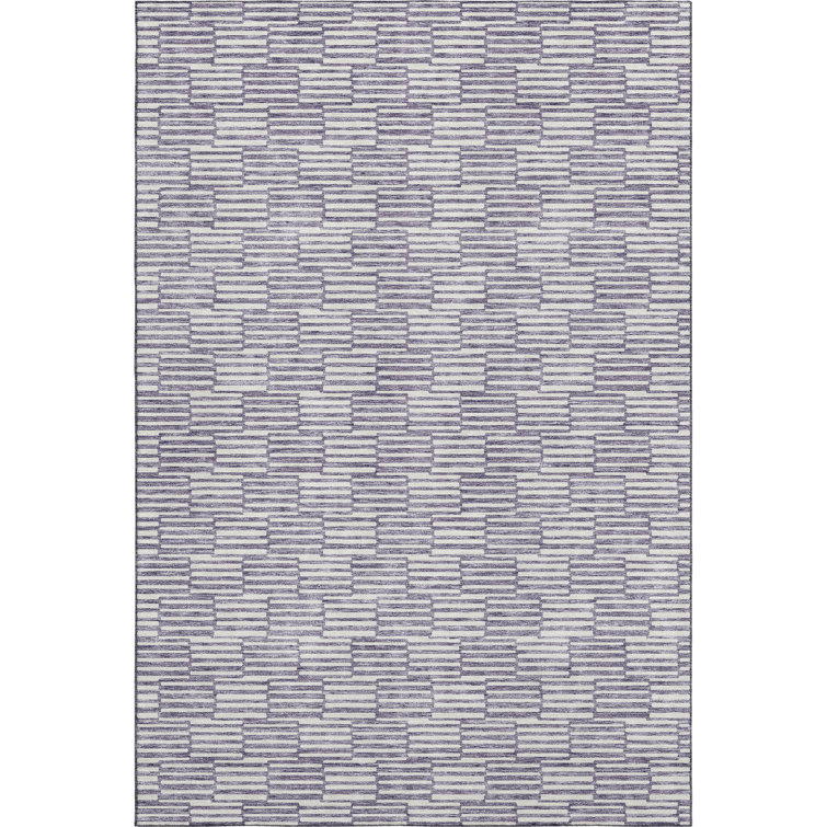 Premium Machine Washable Prisco Lilac Rug