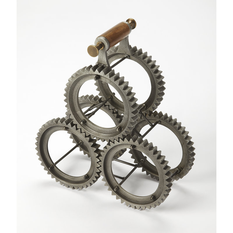Sol Tabletop Wine Bottle Rack Grey