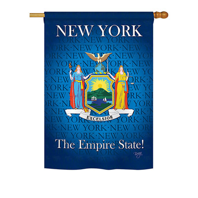 Drapeau de maison en polyester à 2 côtés US State