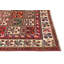 Tapis unique rouge à motif oriental 5 x 9 po Tribal