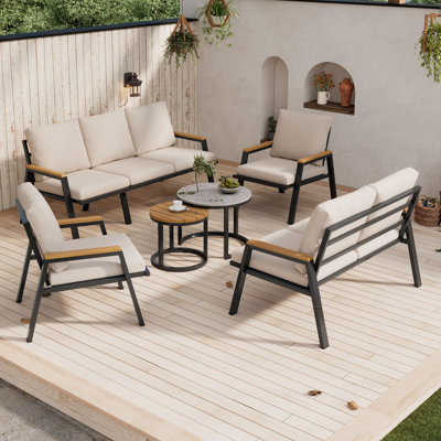 Outdoor Lounge Furniture Set For 7 People