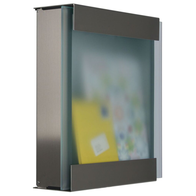Gaige Post/Wall Mounted Letter Box, 43.5 cm H x 42 cm W x 12.5 cm D
