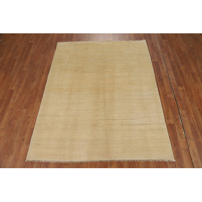 Modern Wool Gabbeh Oriental Rug 5x6