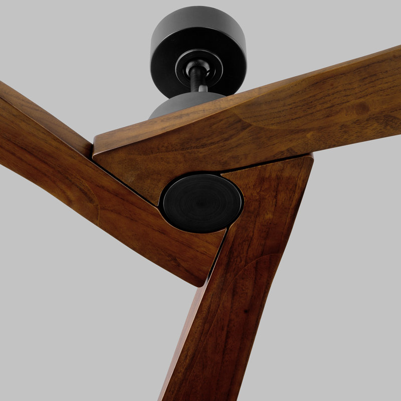 Gerda 52'' Ceiling Fan, Dark Walnut, Aged Pewter