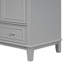 Meuble-lavabo 30 po avec lavabo, armoire de salle de bain multifonctionnelle avec portes et tiroir, structure solide et panneau de fibres à densité moyenne, gris
