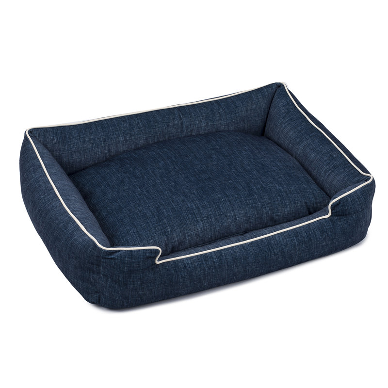 Lit moelleux pour chien, Grand (H 10 po x l 39 po x P 32 po), Denim