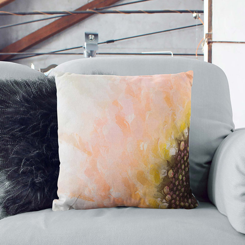 Petals of a Gerbera Flower DBL Cushion with Filling, 55cm H x 55cm W x 20cm D