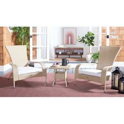 Freda 2 - Person Patio Conversation Set with Cushions