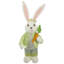 Lapin de Pâques debout 20 po blanc et vert