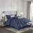 7 Piece Tufted Comforter Set Navy King-121790454-121790456