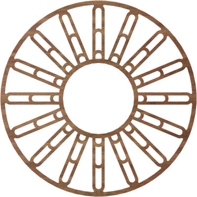 Médaillon de plafond en bois Hale