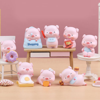 8PCS figurine d'animal miniature en résine
