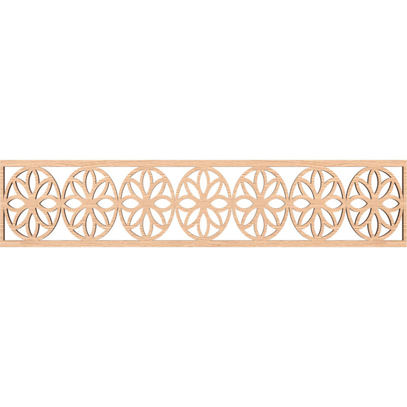 Moulure Blume, Chêne rouge, H 10 po x l 46,75 po x P 0,375 po