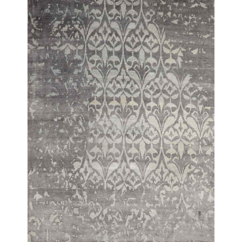 Contemporary One-of-a-Kind Rectangle 7'11" X 9'8" Hand Knotted Area Rug