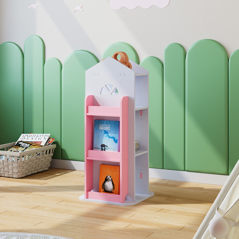 Bookcase, White/Pink