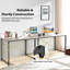 Heeter Modular L-Shaped Steel Writing Desk-847062563