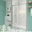 Porte de douche pivotante polyvalente avec étanchéité avancée et facilité d'installation