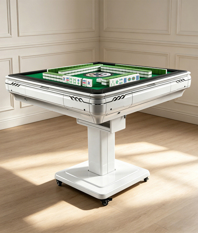Table de Mahjong pliable automatique avec 2 ensembles de 44 tuiles de 144 mm