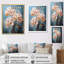 «Peach Blue Orchids», impression romantique sur toile-498986206-498986177