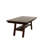 Transitional Dark Walnut Dining Table, Rectangular, Manufactured With Fine Rubberwood Rectangle Table In Walnut, Crafted Solid-307256542