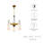Modway Beacon 3-Light Pendant Light-1850943361