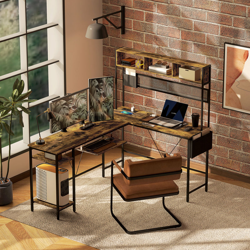 Anki Adjustable Metal Base Computer Desk