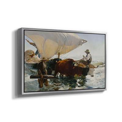 Sewing the Sail (Cosiendo la vela), 1896-Joaquín Sorolla-Framed Gallery Wrapped Canvas