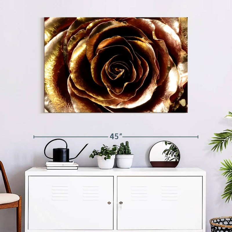 Gold Painted Rose