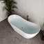 Baignoire autoportante 71 po blanc brillant avec drain interne Streamline-108964559