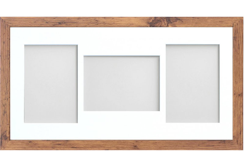 Albali Matte Picture Frame with Mat, Rustic