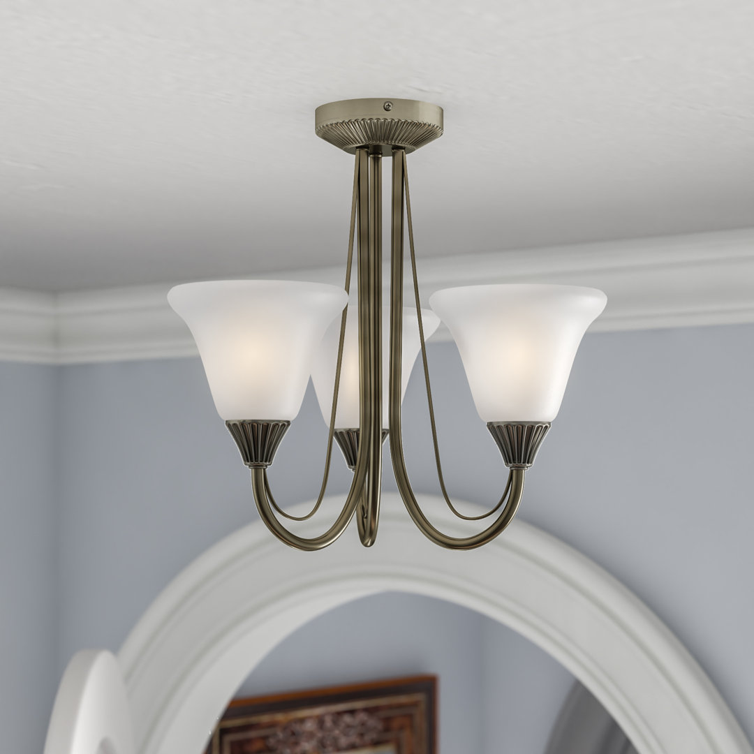 Amato Glass Semi Flush Mount