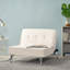 Chaise de lit confortable - Améliorez le confort de votre maison en tissu inclinable et pieds robustes