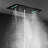 Marsala Luxury Matte Black Thermostatic Recessed Ceiling Mount Rainfall Shower System with Handheld