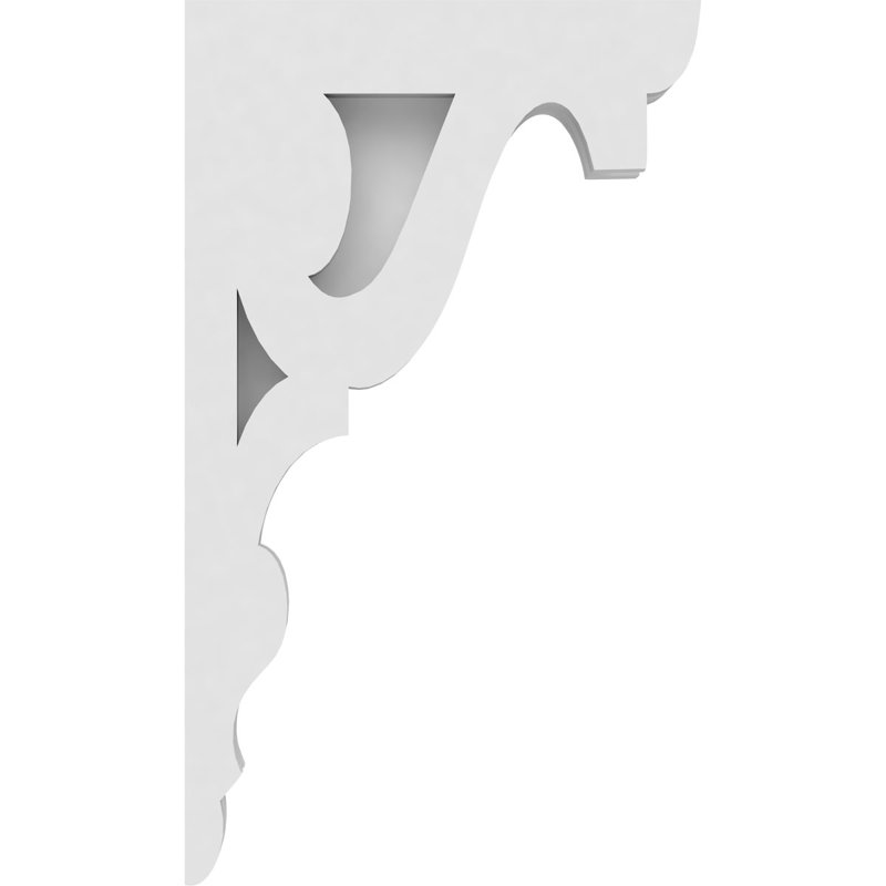 1 7/8"W X 7"D X 12"H Robin Architectural Grade PVC Corbel, 12" H x 7" W x 1.875" D