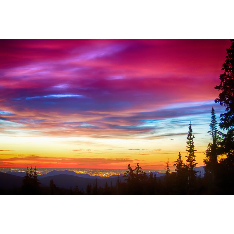 Broyles City Lights Sunrise - Wrapped Canvas Print, 30cm H x 46cm W x 3.8cm D