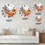 Horloge murale bohème et éclectique orange-93602319